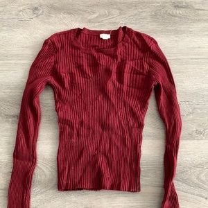 Ribbed Red top